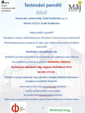 leták testování paměti